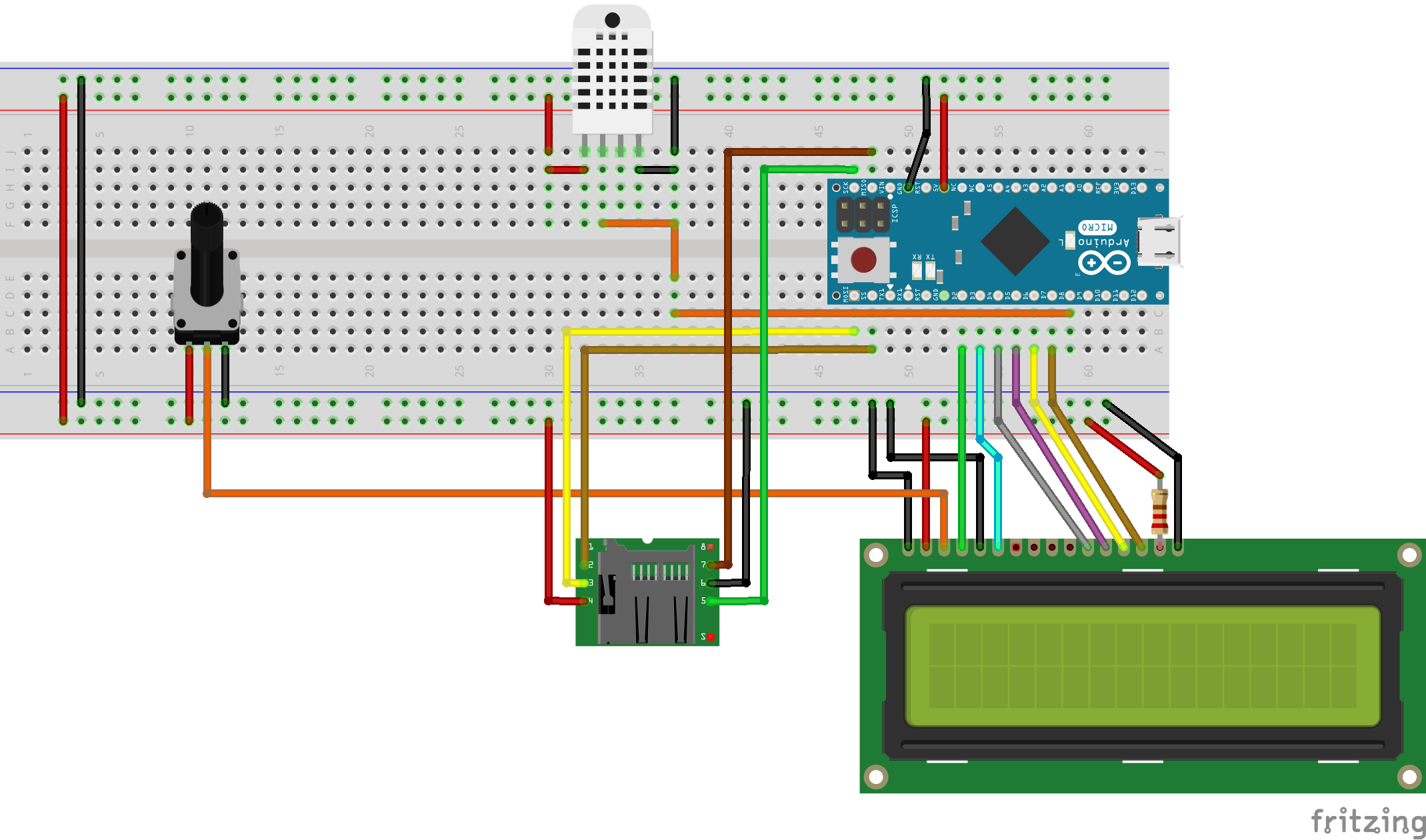 Fritzing Project – Basic WeatherStation with Arduino SD ... arduino keypad wiring diagram 